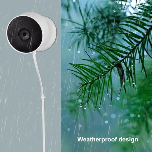 2pack 6m/20ft Power Extension Cable Compatible with Google Nest Cam (Battery), Weatherproof Continuously Charging Cable Power Your Nest Cam (Battery) in Saudi Arabia