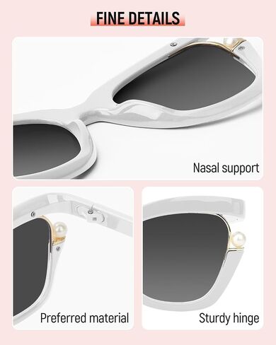 MIZZEO Square Sunglasses for Women Men, Oversized Polarized Aviator Sunglasses, Sunglasses Sparkling Large Pearl Frame in Saudi Arabia