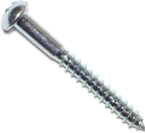 014973299453 Phillips Round Wood Screws, 4 x 1/2, Piece-72, zinc in Saudi Arabia