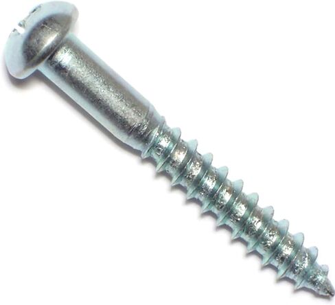 014973299453 Phillips Round Wood Screws, 4 x 1/2, Piece-72, zinc in Saudi Arabia