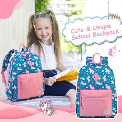 Kasqo Kids Backpack, Water Resistant Lightweight Preschool Toddler Bookbag with Chest Strap for Boys and Girls in Saudi Arabia