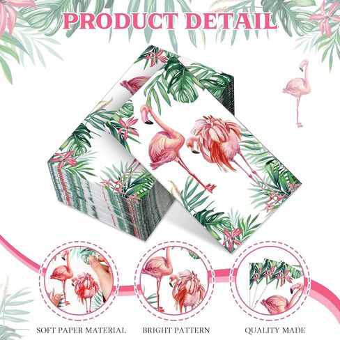 Seajan 200 Packs Summer Tropical Napkins Beach Napkins Hawaiian Disposable Paper Napkin Flamingo and Palm Leaf Tableware Dinner Napkin for Hawaiian Aloha Tiki Summer Party Supplies(Coconut Tree) in Saudi Arabia