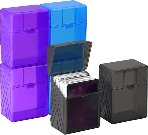 صندوق بطاقات MTG مكون من 6 قطع من RISOU متوافق مع بطاقة Magic The Gathering وبطاقة TCG وبطاقة OCG ولعبة بطاقات ذات حجم قياسي. صندوق يحتوي على أكثر من 150 بطاقة (بدون بطاقات)، ملون in Kuwait