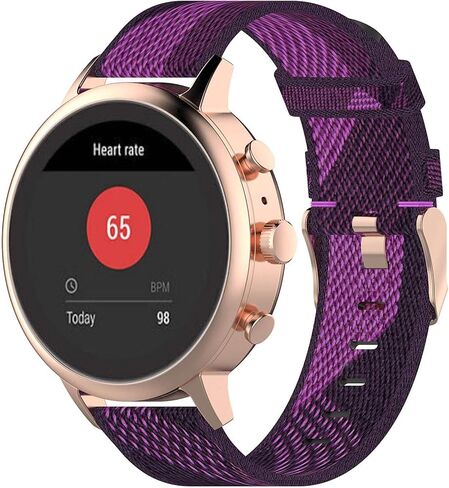 Fit for Fossil Sport 41mm Watch Bands, 18mm Quick Release Nylon Replacement Wristband for Fossil Women's Gen 4 Venture HR/Garmin vivoactive 4S Strap Accessories in Saudi Arabia