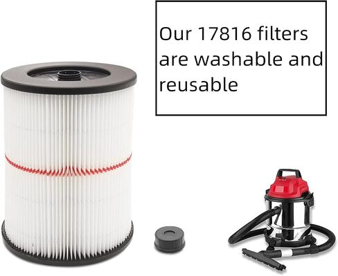 17816 filter for craftsman shop vac 17816 9-17816, 17816 vacuum filter fit 5 Gallon and Larger Vacuum Cleaner, 2pack in Kuwait