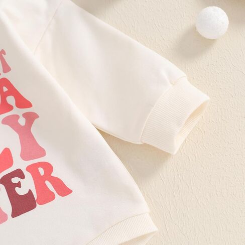 YOKJZJD Newborn Baby Girl Boy Baptism Outfits Straight Outta Holy Water Bubble Romper Sweatshirt Fall Christening Bodysuit in Saudi Arabia
