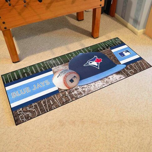 FANMATS MLB Unisex-Adult Baseball Runner Rug - 30in. x 72in. | Sports Fan Area Rug, Home Decor Rug and Tailgating Mat in Saudi Arabia