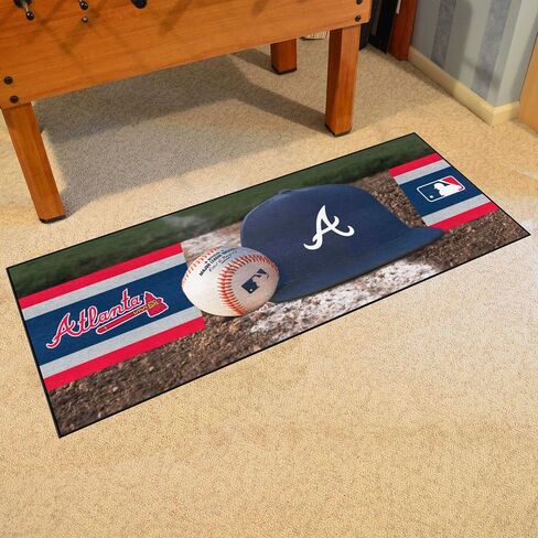 FANMATS MLB Unisex-Adult Baseball Runner Rug - 30in. x 72in. | Sports Fan Area Rug, Home Decor Rug and Tailgating Mat in Saudi Arabia