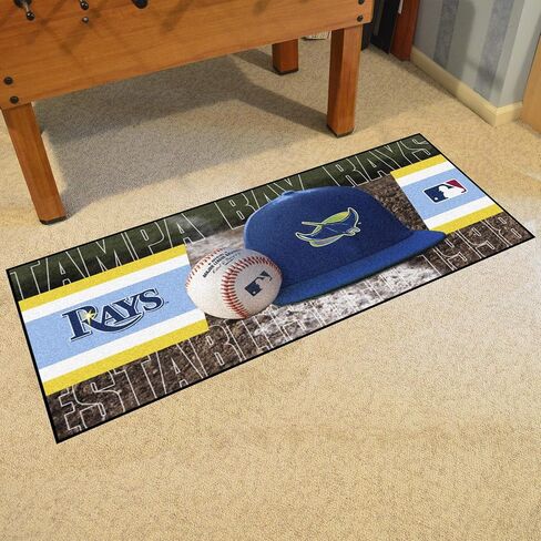 FANMATS MLB Unisex-Adult Baseball Runner Rug - 30in. x 72in. | Sports Fan Area Rug, Home Decor Rug and Tailgating Mat in Saudi Arabia
