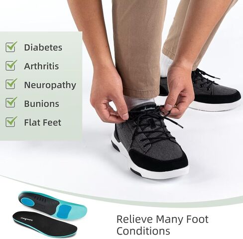 OrthoComfoot Men's Orthopedic Walking Shoes with Arch Support: Comfortable Cushioned Shoes for Plantar Fasciitis Relief, Breathable Orthotic Fashion Sneakers for Foot and Heel Pain in Saudi Arabia