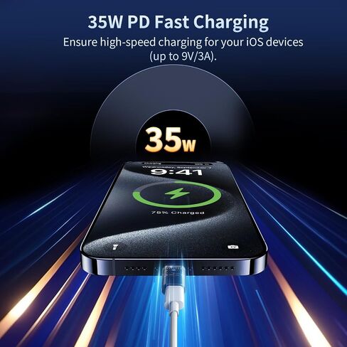 محول TiMOVO لمحول Lightning أنثى إلى USB C ذكر، 2 محول محول Lightning إلى USB C لهاتف iPhone 15/16 Pro Max Plus، iPad Air/Pro، نقل بيانات الشحن السريع، وليس للصوت/OTG، أسود in Saudi Arabia