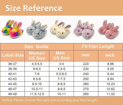 Bunny Slippers for Women Men Cute Plush Rabbit Fuzzy Slippers in Saudi Arabia