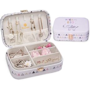 Jewelry Box for Girls Princess Style Girls Jewelry Box, Jewelry Box for Girls 5-14 Gift for Teens, travel jewelry organizer