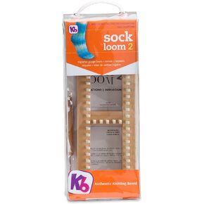 Authentic Knitting Board Sock Loom Original, Fine Gauge Wood Loom