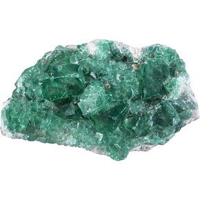 Sportmusies Natural Green Fluorite Crystal Cluster Mineral Specimen Decoration for Home Office, Raw Stone for Healing Meditation Yoga, 1.77-4.72 inches