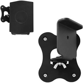 Metal Wall Mount Bracket for Samsung HW-Q990C/HW-Q990B/HW-Q990D/HW-Q930 Surround Rear Speakers, Home Theater Surround Sound System Wallmount Accessories (1pc Black)