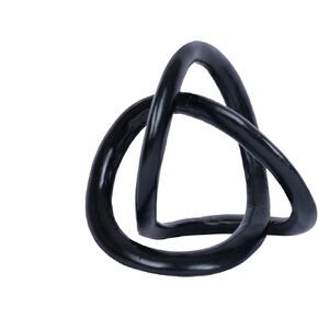 Modern Geometric Round Sculpture Gold Knot Statue Decor Tabletop Sculpture and Figurines Round Decorative Ornaments Knick Knacks Home Decor for Shelves Coffee Table Bookshelf Decoration Gifts