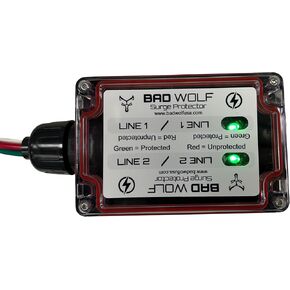NextGen Whole House Surge Protector 225,000 Amps with Lightning and EMP Protection SP240V225KA Black