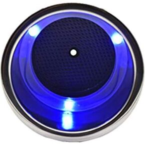 MARINE CITY Stainless Steel Drink Cup Holder with Drain | 3 Blue LED Lights 12V, 1W | Perfect for Boats, Poker Tables, Countertops, Dashboards, Backseats - Pack of 2