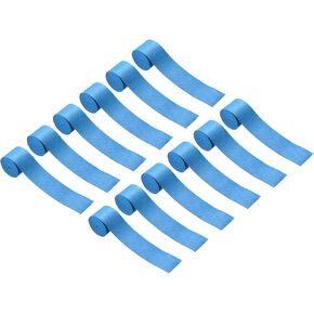 12 Pack Tennis Racket Grip Tape - Dry Tennis Overgrip, Non Slip, Apply to Tennis Rackets and Fishing Rods (43.3", Yellow)