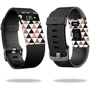 MightySkins Skin Compatible with Fitbit Charge HR Cover Skins Sticker Watch Marble Pyramids
