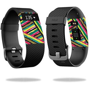 MightySkins Skin Compatible with Fitbit Charge HR Cover Skins Sticker Watch Split Color