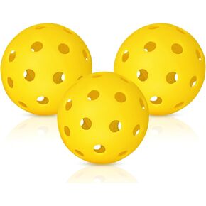 مجموعة كرات Pickleball في الهواء الطلق، كرات Pickleball USAPA المعتمدة، 40 حفرة Pickleball، رحلة حقيقية عالية الارتداد، كرة مخلل متينة لجميع مستويات المهارة