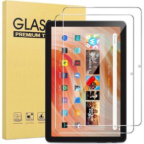 [ 2 Pack] Tempered Glass Screen Protector for Kindle Fire Tablet Shockproof HD Plus Protector [not fit Fire hd 8 Fire hd 10 Fire max 11 ](Clear, 7 Inch Fire 7 2022)