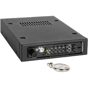 ICY DOCK Rugged Full Metal 2.5" SAS/SATA HDD & SSD Mobile Rack for External 3.5" Drive Bay | ToughArmor MB991IK-B