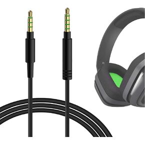 Geekria Audio Cable Compatible with Beyerdynamic MMX 300 PRO, Astro A50, A40 tr, A40, A30, A10 Gen 2, A10 Gaming Headsets Cable, 1/8" (3.5mm) to 3.5mm Replacement Stereo Cord (5.6 ft/1.7 m)