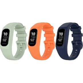 3-Pack Straps Compatible with Garmin Vivosmart 5 Accessoires Wristbands Replacement Silicone Sport Bands Intended for Garmin Vivosmart 5