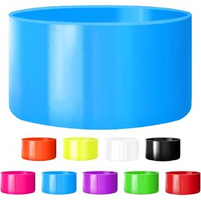WORBSS Neon Silicone Boot Accessories for Stanley Cup 20-40oz Tumbler & Hydro Flask 18-24oz & Simple Modern Trek 30-40oz, for 2.8-2.95 Inch Base Water Bottle Protector Bottom Sleeve Cover Bumper