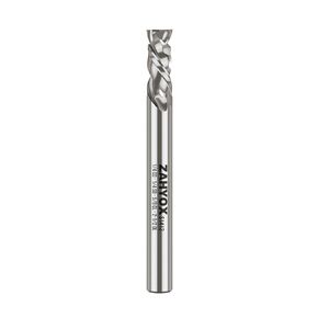 1/4 Inch Shank Up Down Compression Spiral Router Bit, Solid Carbide Straight CNC End Mill for Wood, 1/4 Dia x 5/8 CL x 2-1/2 OVL