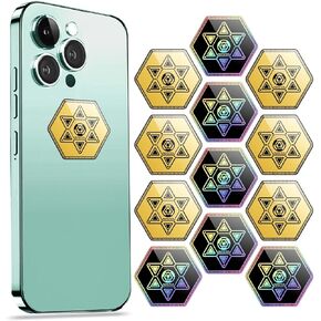 Cell Phone Protection Stickers-Black 12 Pcs Phone Sticker from All Phones/Tablets/Laptops/Computer/WiFi... All Devices