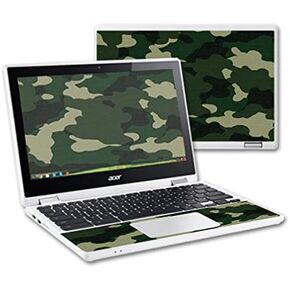 MightySkins Skin Compatible with Acer Chromebook R11 Screen case wrap Cover Sticker Skins Green Camo