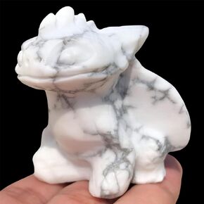 1pc Healing Crystal Stone Human Reiki Skull Figurine Statue Sculptures Crystal Obsidian Toothless Dragon Skull (Aventurine Fly Dragon) LD-AFDS
