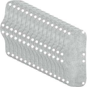 15 Pcs Hard Hat Sweatband, Cotton Hardhat Sweatbands, Reusable Hard Hat Snap on Sweat Band Liner Absorber Terry Sweatband