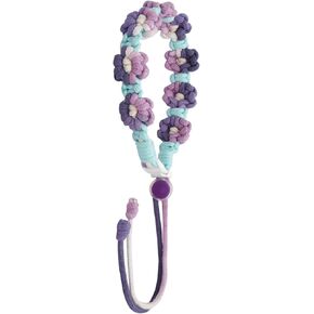 Water Bottle Handle Woven Flower Sling Holder Lanyard Compatible with Stanley Cup Waterbottle Sling Handmade