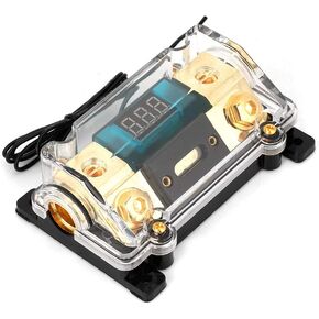 KIMISS Car Power Holder, Block o Power Holder Stereo Distribution Block Box Digital Display(250A)