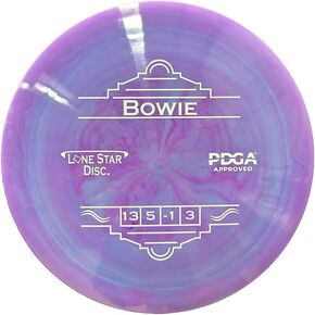Lone Star Disc Alpha Bowie | Overstable Disc Golf Distance Driver | Durable & Smooth Premium Plastic | Accurate Backhand & Forehand Bombs | Colors May Vary
