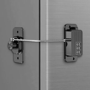 TOASAM Mini Fridge Lock, Refrigerator Lock, Keyless One-Click Access, Upgraded Core, Customizable Password, Child Safety Combination Lock for Refrigerator, Cabinet, Window, Closet, Night Sky