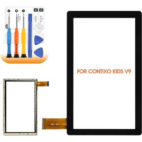 for Contixo V9 7" Screen Replacement for Contixo Learning Tablet V9 V9-3 V9-3-32 Touch Screen Digitizer Glass Panel with Tools(Not Including LCD)