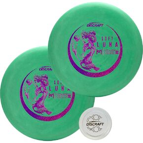 Paul McBeth Soft Luna 2-Pack Putter Discs - Exclusive Colors: Black, Blue, Green - Assorted Foils