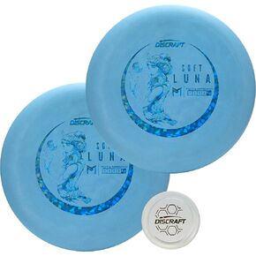Paul McBeth Soft Luna 2-Pack Putter Discs - Exclusive Colors: Black, Blue, Green - Assorted Foils