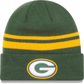 New Era Men's Purple Minnesota Vikings Team Stripe Cuffed Knit Hat