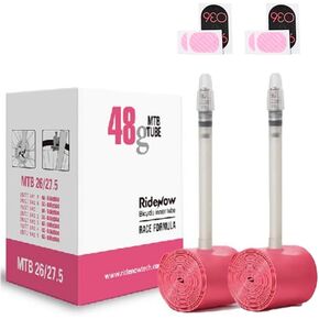 RIDENOW 4 عبوات من الأنبوب الداخلي المصنوع من مادة TPU 700C x 18-32C / 32-47C (ALLRoad & Gravel) / 650B / 650C / 520، صمام بريستا، خفيف الوزن 36 جم