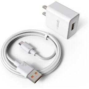 BOEEA Charging Power Cord Cable Compatible with Arlo Pro/Pro2, Arlo Q, Arlo GO Indoor Camera, Wyze Cam Pan v3 v2, Netvue/Blink/Cloud/Yi Home Camera, Kasa Cam Wall Charger Adapter Replacement,6.5Ft