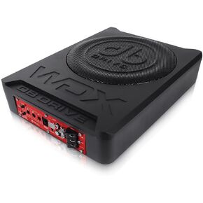 Db Drive WDX-AS10 900 Watts MAX Amplified Subwoofer, Ideal for Cars with Small Space