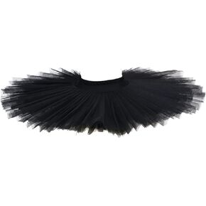 Ballet Dance Practice Short Skirt, Pancake Skirt Without Top, 6-Layer Hard Mesh Gauze Skirt, Swan Lake Dance Practice Tutu