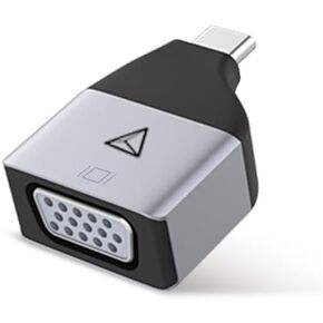 adonit Nest USB-C to VGA Adapter, Supports VGA Resolution up to 1920 x 1200 @ 60Hz, Grey